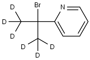 2-(2-bromopropan-2-yl-1,1,1,3,3,3-d6)pyridine Structure