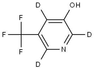 5-(trifluoromethyl)pyridin-2,4,6-d3-3-ol Structure