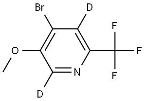 4-bromo-5-methoxy-2-(trifluoromethyl)pyridine-3,6-d2 Structure