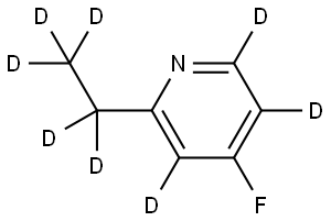 2-(ethyl-d5)-4-fluoropyridine-3,5,6-d3 Structure