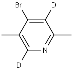 4-bromo-2,5-dimethylpyridine-3,6-d2 Structure