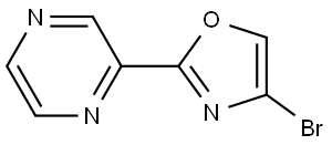4-bromo-2-(pyrazin-2-yl)oxazole Structure