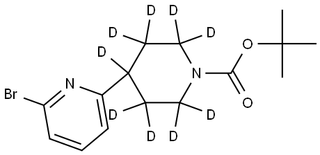 tert-butyl 4-(6-bromopyridin-2-yl)piperidine-1-carboxylate-2,2,3,3,4,5,5,6,6-d9 Structure