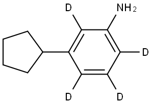 3-cyclopentylbenzen-2,4,5,6-d4-amine Structure