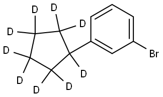 1-bromo-3-(cyclopentyl-d9)benzene Structure
