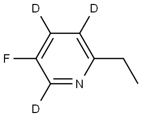 2-ethyl-5-fluoropyridine-3,4,6-d3 Structure