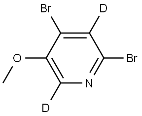 2,4-dibromo-5-methoxypyridine-3,6-d2 Structure