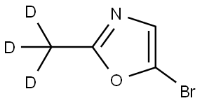 5-bromo-2-(methyl-d3)oxazole Structure