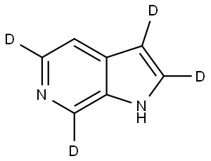1H-pyrrolo[2,3-c]pyridine-2,3,5,7-d4 Structure