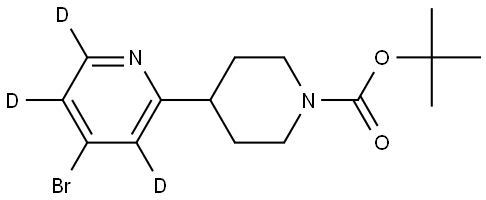 tert-butyl 4-(4-bromopyridin-2-yl-3,5,6-d3)piperidine-1-carboxylate Structure