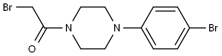 2-Bromo-1-[4-(4-bromophenyl)-1-piperazinyl]ethanone Structure