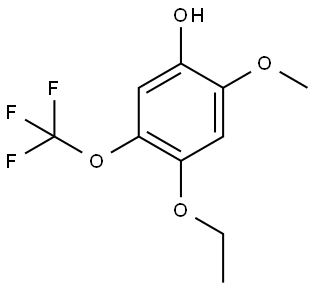 4-ethoxy-2-methoxy-5-(trifluoromethoxy)phenol Structure