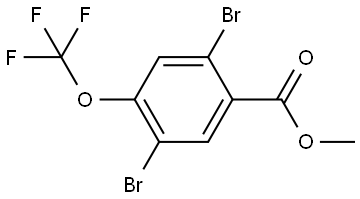 Methyl 2,5-dibromo-4-(trifluoromethoxy)benzoate 구조식 이미지