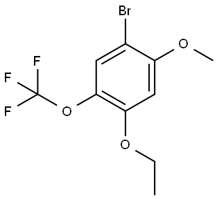 1-bromo-4-ethoxy-2-methoxy-5-(trifluoromethoxy)benzene Structure