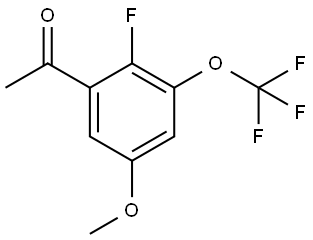 1-[2-Fluoro-5-methoxy-3-(trifluoromethoxy)phenyl]ethanone Structure