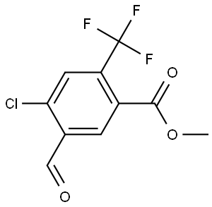 Methyl 4-chloro-5-formyl-2-(trifluoromethyl)benzoate Structure