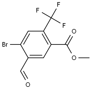 Methyl 4-bromo-5-formyl-2-(trifluoromethyl)benzoate Structure