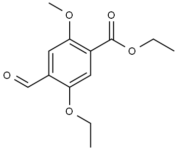 ethyl 5-ethoxy-4-formyl-2-methoxybenzoate Structure