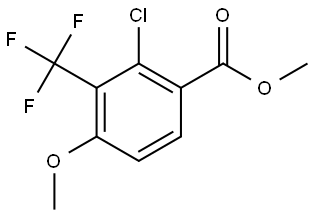 Methyl 2-chloro-4-methoxy-3-(trifluoromethyl)benzoate Structure