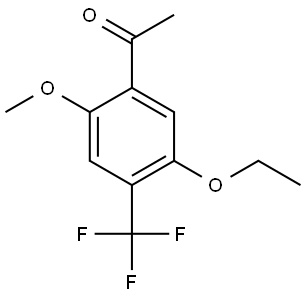 1-(5-ethoxy-2-methoxy-4-(trifluoromethyl)phenyl)ethanone Structure