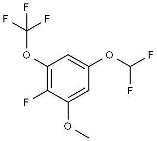 5-(Difluoromethoxy)-2-fluoro-1-methoxy-3-(trifluoromethoxy)benzene Structure