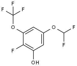 5-(Difluoromethoxy)-2-fluoro-3-(trifluoromethoxy)phenol Structure