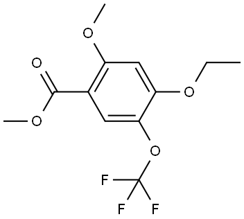 methyl 4-ethoxy-2-methoxy-5-(trifluoromethoxy)benzoate Structure