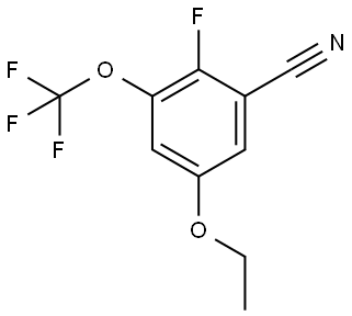 5-Ethoxy-2-fluoro-3-(trifluoromethoxy)benzonitrile Structure