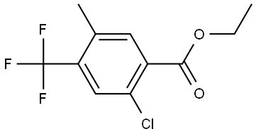 Ethyl 2-chloro-5-methyl-4-(trifluoromethyl)benzoate 구조식 이미지