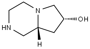 rel-(7S,8aS)-1,2,3,4,6,7,8,8a-octahydropyrrolo[1,2-a]pyrazin-7-ol Structure