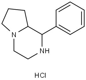 Octahydro-1-phenylpyrrolo[1,2-a]pyrazine hydrochloride Structure