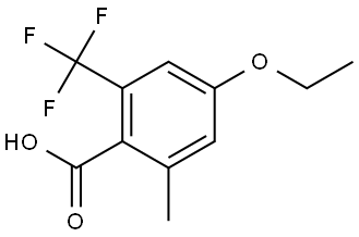 4-Ethoxy-2-methyl-6-(trifluoromethyl)benzoic acid Structure