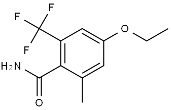 4-Ethoxy-2-methyl-6-(trifluoromethyl)benzamide 구조식 이미지