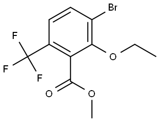 Methyl 3-bromo-2-ethoxy-6-(trifluoromethyl)benzoate Structure