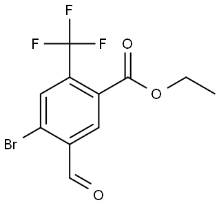 Ethyl 4-bromo-5-formyl-2-(trifluoromethyl)benzoate Structure