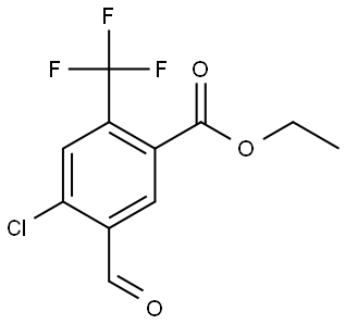 Ethyl 4-chloro-5-formyl-2-(trifluoromethyl)benzoate Structure