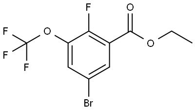 Ethyl 5-bromo-2-fluoro-3-(trifluoromethoxy)benzoate Structure