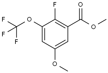 Methyl 2-fluoro-5-methoxy-3-(trifluoromethoxy)benzoate Structure