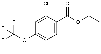 Ethyl 2-chloro-5-methyl-4-(trifluoromethoxy)benzoate Structure