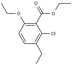 Ethyl 2-chloro-6-ethoxy-3-ethylbenzoate Structure