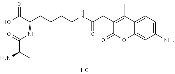 D-Ala-Lys-AMCA (hydrochloride) Structure