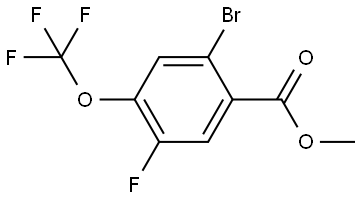 Methyl 2-bromo-5-fluoro-4-(trifluoromethoxy)benzoate Structure