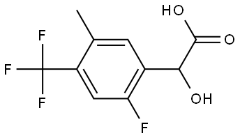 2-Fluoro-α-hydroxy-5-methyl-4-(trifluoromethyl)benzeneacetic acid Structure