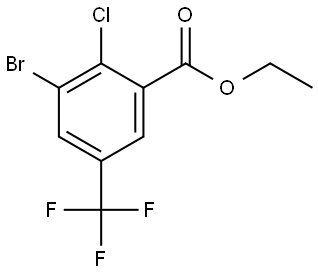 Ethyl 3-bromo-2-chloro-5-(trifluoromethyl)benzoate Structure