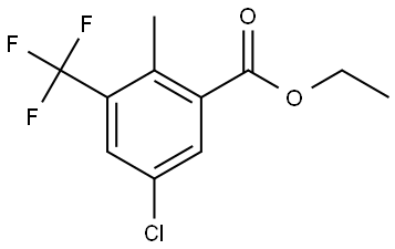 Ethyl 5-chloro-2-methyl-3-(trifluoromethyl)benzoate Structure