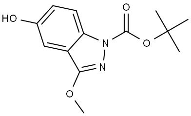 tert-Butyl 5-hydroxy-3-methoxy-1H-indazole-1-carboxylate Structure