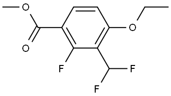 methyl 3-(difluoromethyl)-4-ethoxy-2-fluorobenzoate Structure