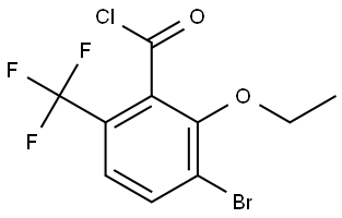 3-Bromo-2-ethoxy-6-(trifluoromethyl)benzoyl chloride Structure