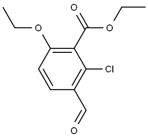 Ethyl 2-chloro-6-ethoxy-3-formylbenzoate Structure