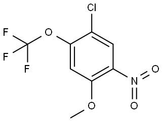 1-chloro-4-methoxy-5-nitro-2-(trifluoromethoxy)benzene Structure